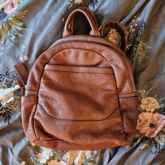 💫FRYE Brown Leather Backpack - Picture 8 of 9